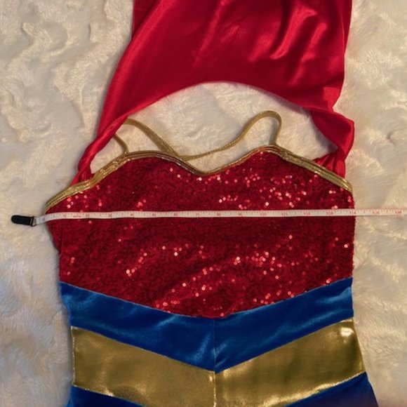 Curtain Call Super Hero Super Girl Dance Halloween Costume Size Small - Picture 6 of 13